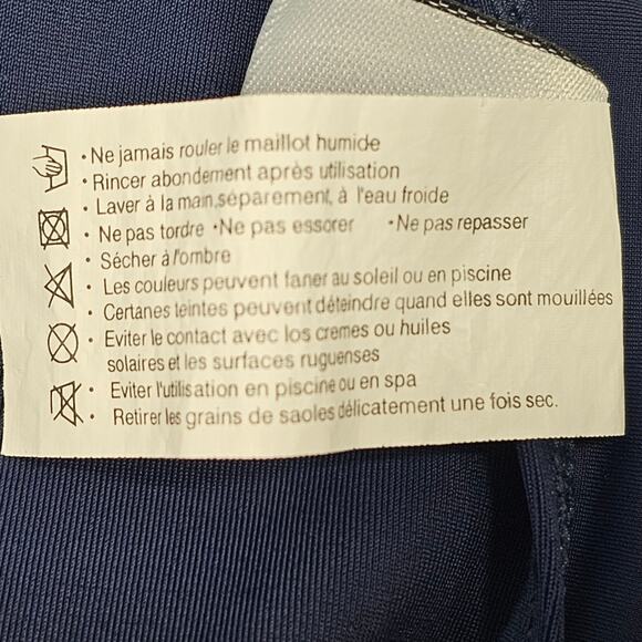 Romenza Targo One Piece Navy + Floral Bandeau Swimsuit Size 6-8* *READ - Picture 13 of 13